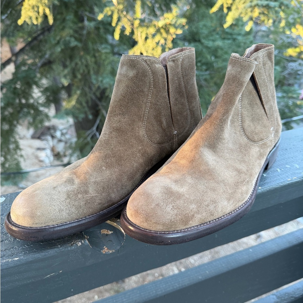 John Varvatos Men's chelsea Boots - Brown Suede